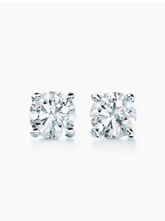 Tiffany & Co. Jewelry - Tiffany & Co. Brilliant Round Diamond Stud Earrings - White